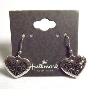 Fountain of Love! Hallmark Gold Crown Collection NOS Pierced Earrings